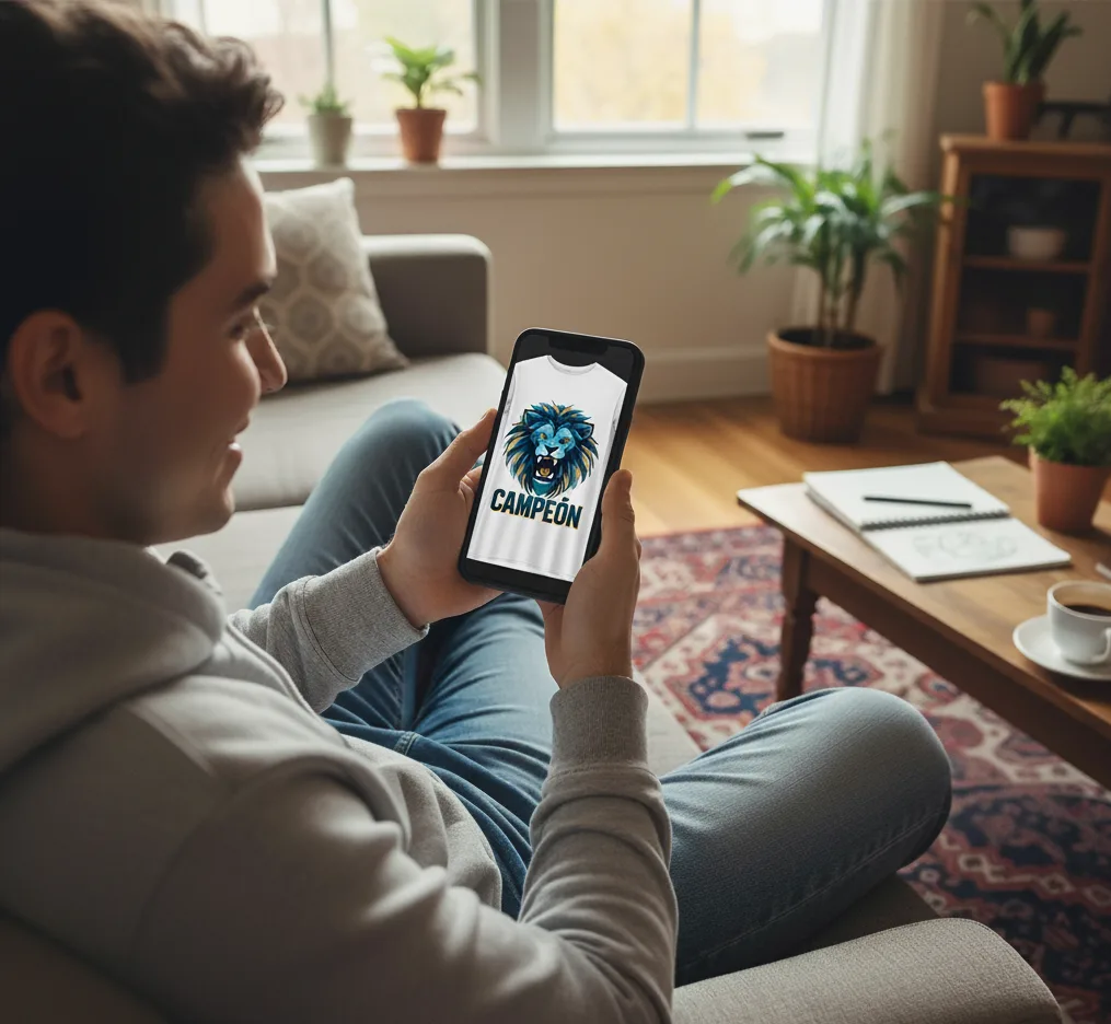 Muestra digital camisetas personalizadas