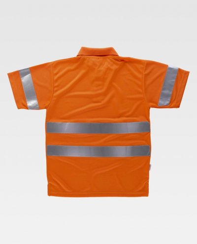 Polo WORK alta visibilidad hombros c3880