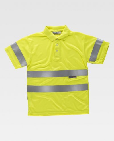 Polo WORK alta visibilidad hombros c3880