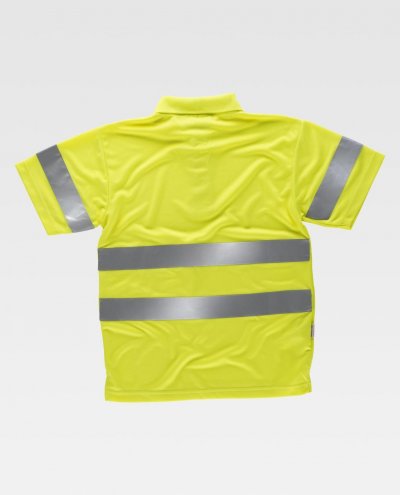 Polo WORK alta visibilidad hombros c3880