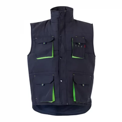 Chaleco Acolchado Bicolor Multibolsillos 205902