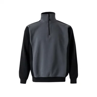 Sudadera Bicolor con media cremallera 105703