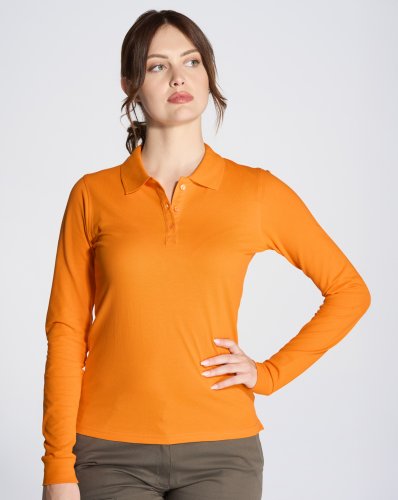 Polo JHK Regular Manga Larga Mujer