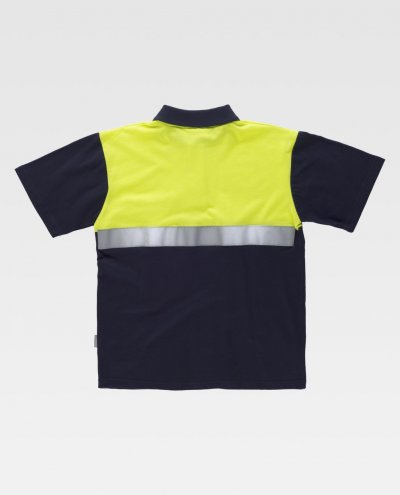 Polo WORK alta visibilidad hombros C3841