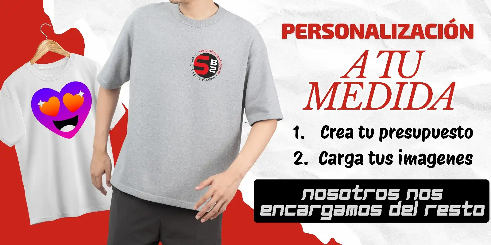 Personaliza tus camisetas y ropa a medida